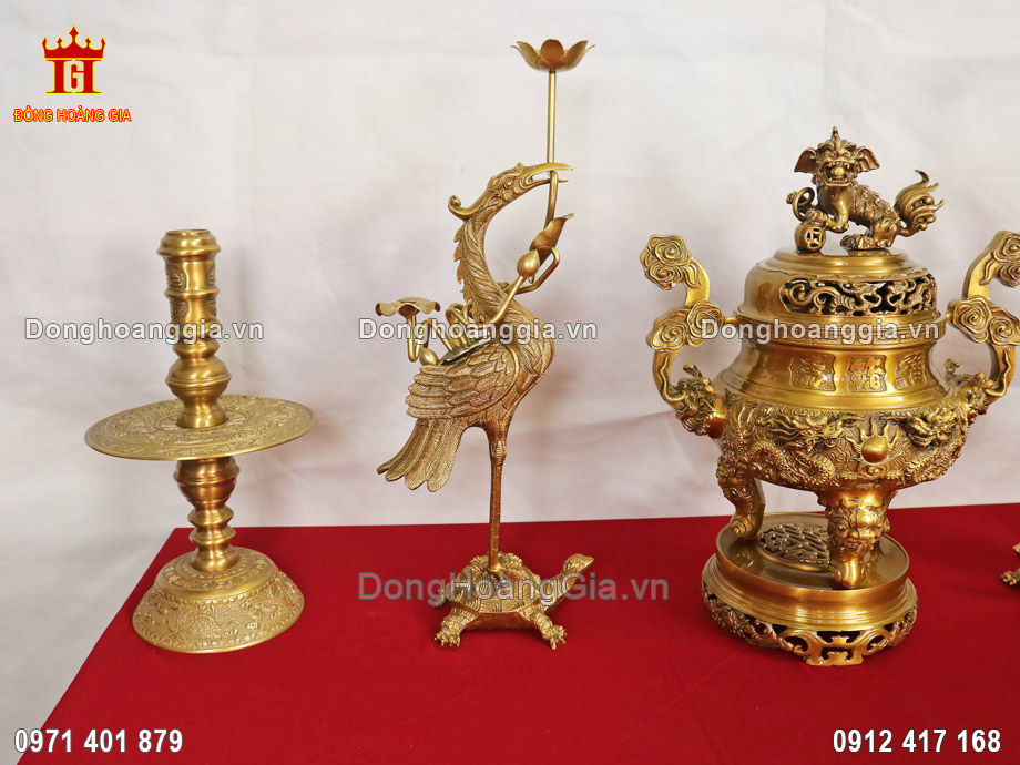 Đồng Hoàng Gia chuyên cung cấp những mẫu hạc thờ đồng vàng chất lượng
